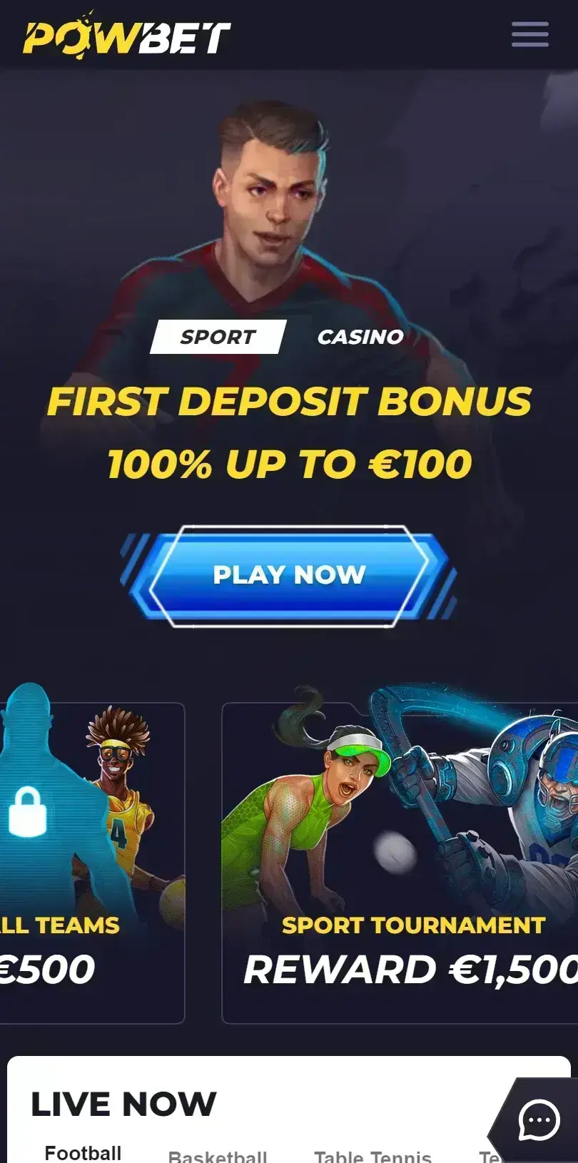 Powbet Képernyőkép 2